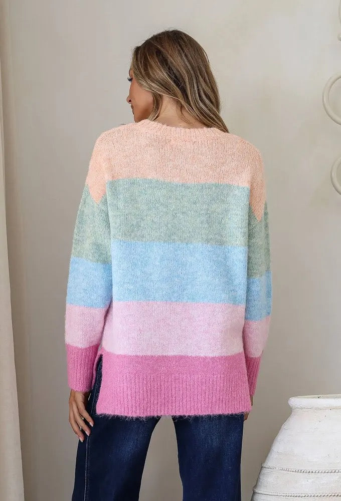 Cali Multi Stripe Jumper