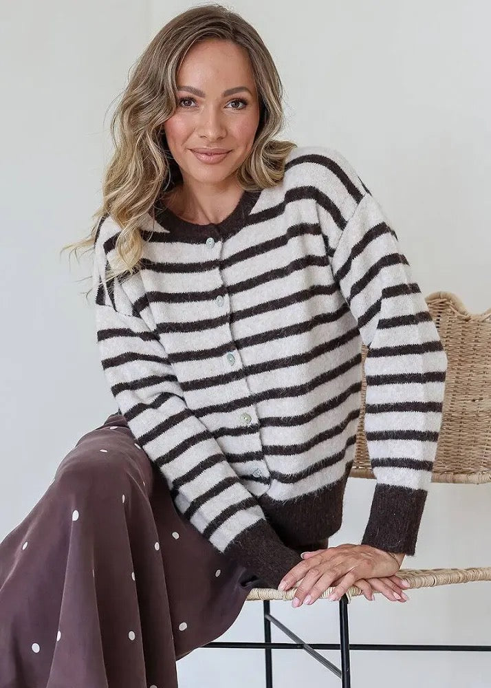 Zara Cardigan (Taupe)