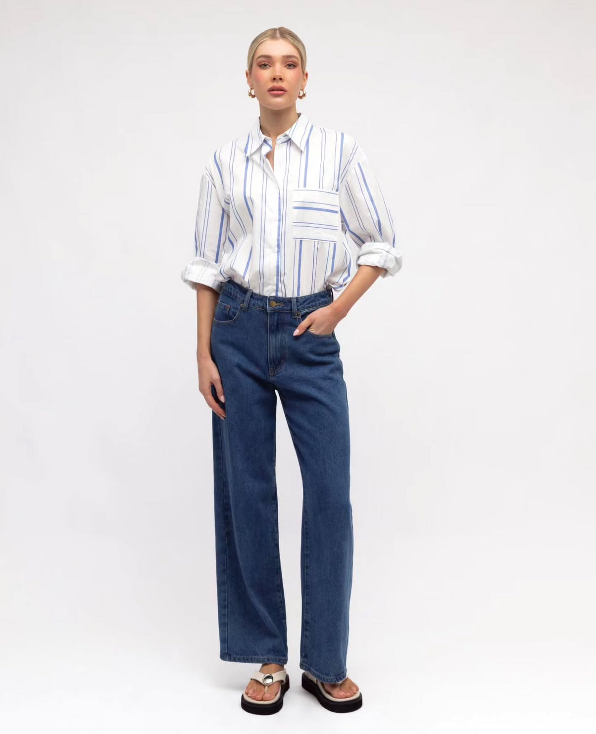 Lucy Blue Stripe Shirt