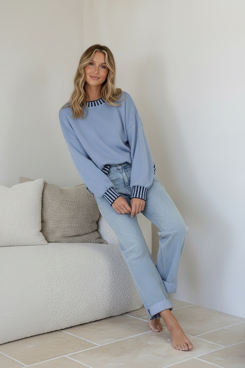 Charlie Jumper (Blue/Chocolate)