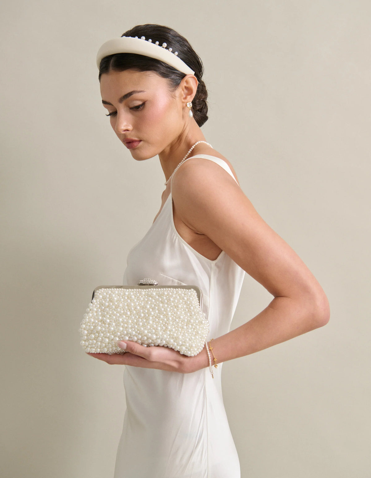 Sasha Pearl Clutch Bag