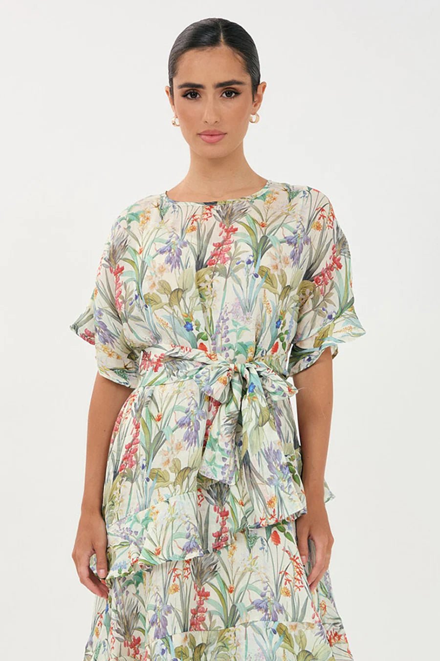 Alana Ramie Midi Dress (Floral) - Something For Me​​