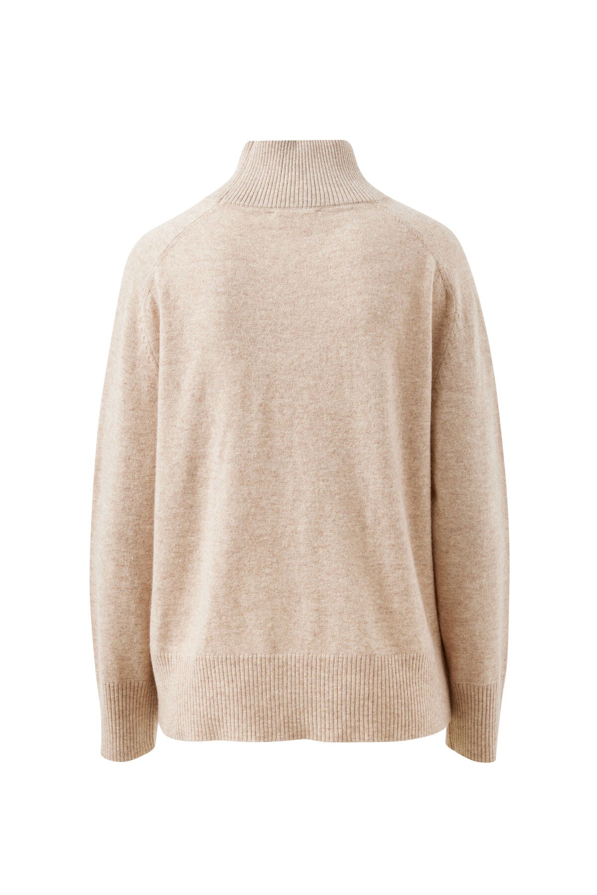 Alex Oversized Knit Funnel Neck Pullover (Oat Marle) - Something For Me​​