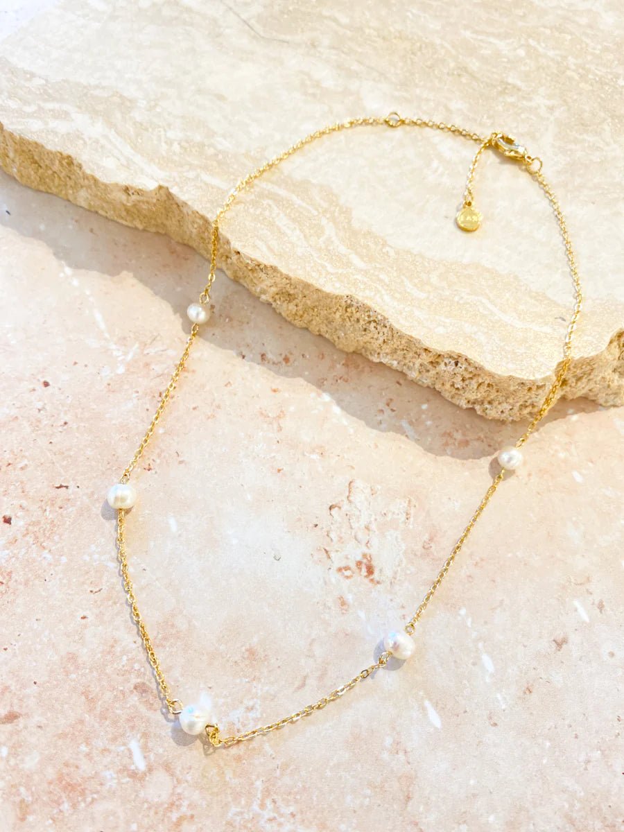 Ally Pearl 18K Gold Plated Necklace - Something For Me​​