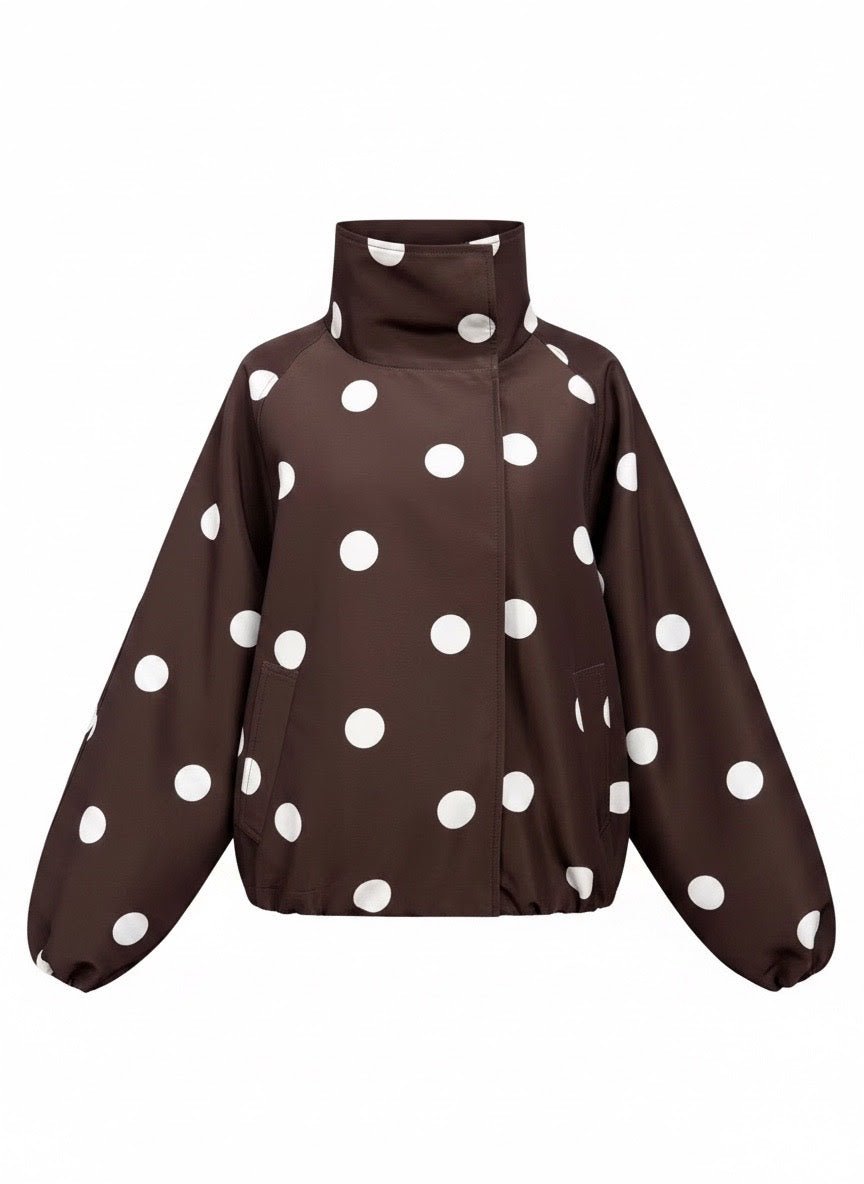 Amara Spray Jacket (Chocolate/White) - Something For Me​​