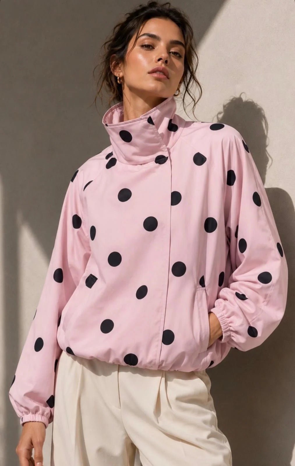 Amara Spray Jacket (Pink/Black) - Something For Me​​