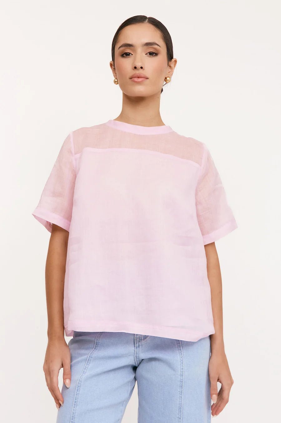 Arden Ramie Top (Pink) - Something For Me​​