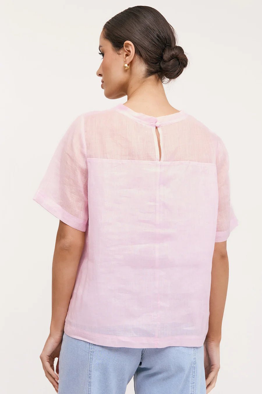 Arden Ramie Top (Pink) - Something For Me​​