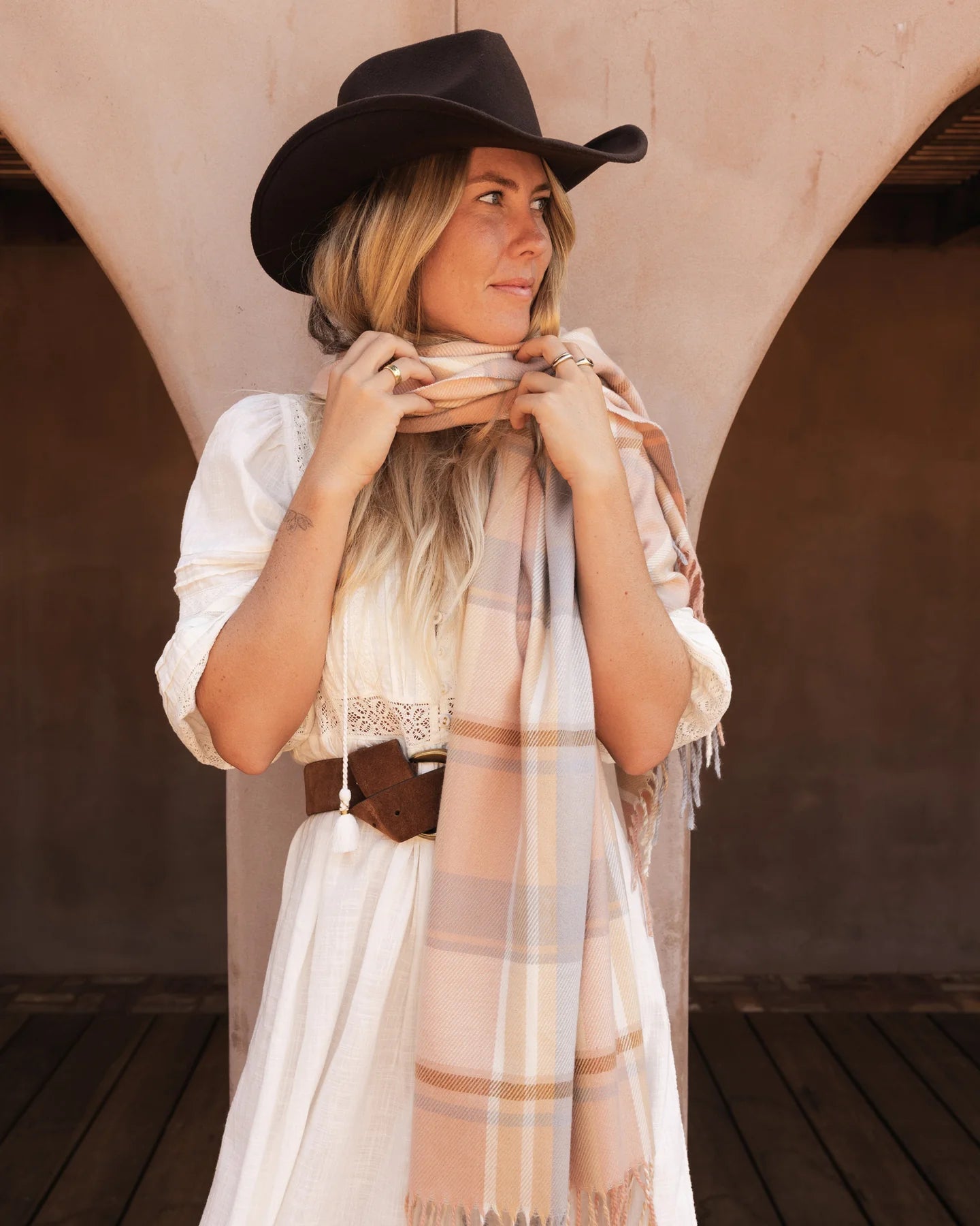 Balmoral Scarf (Blush) - Something For Me​​