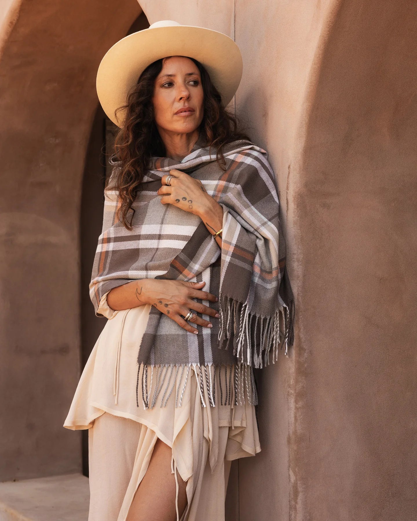 Balmoral Scarf (Taupe) - Something For Me​​