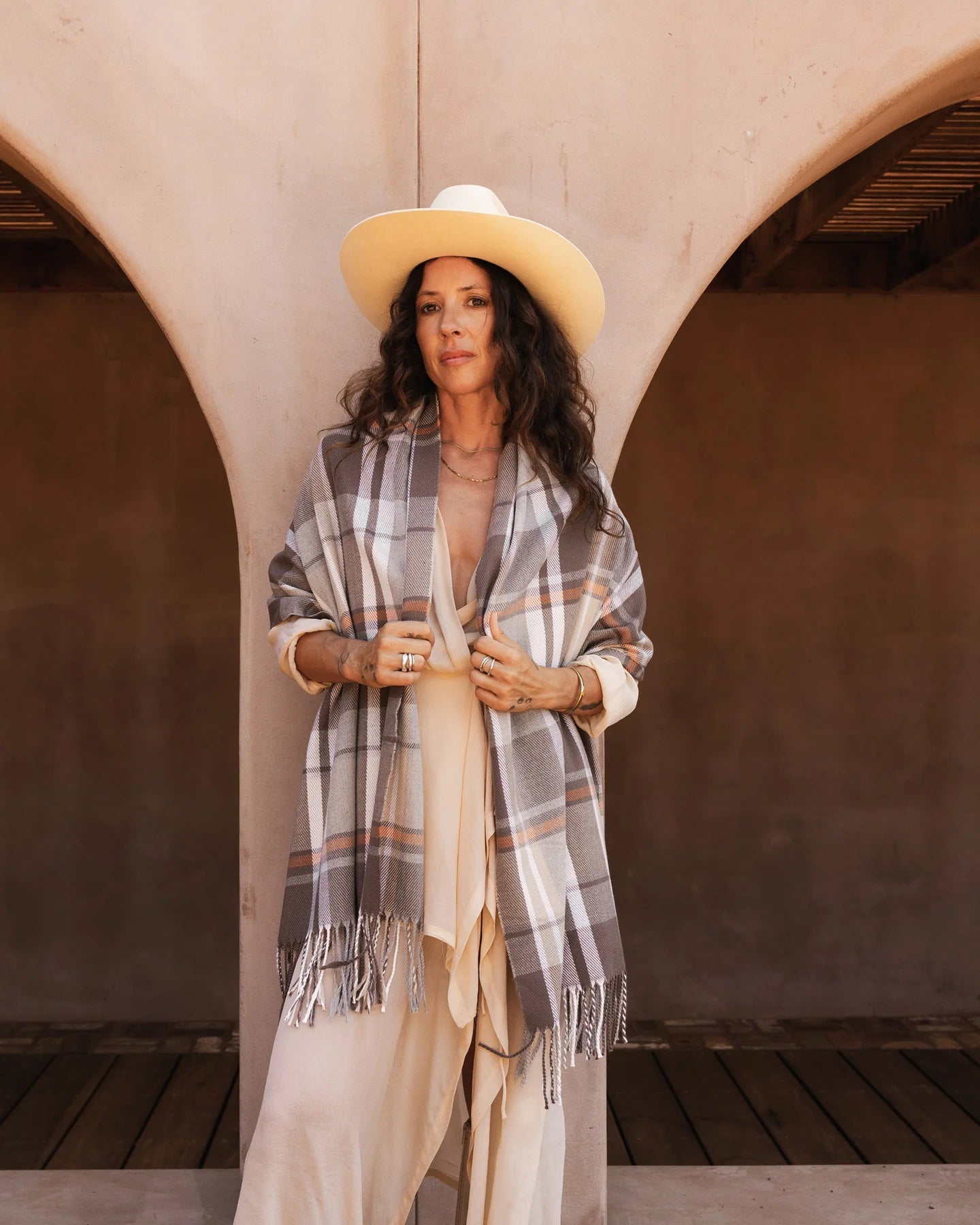 Balmoral Scarf (Taupe) - Something For Me​​