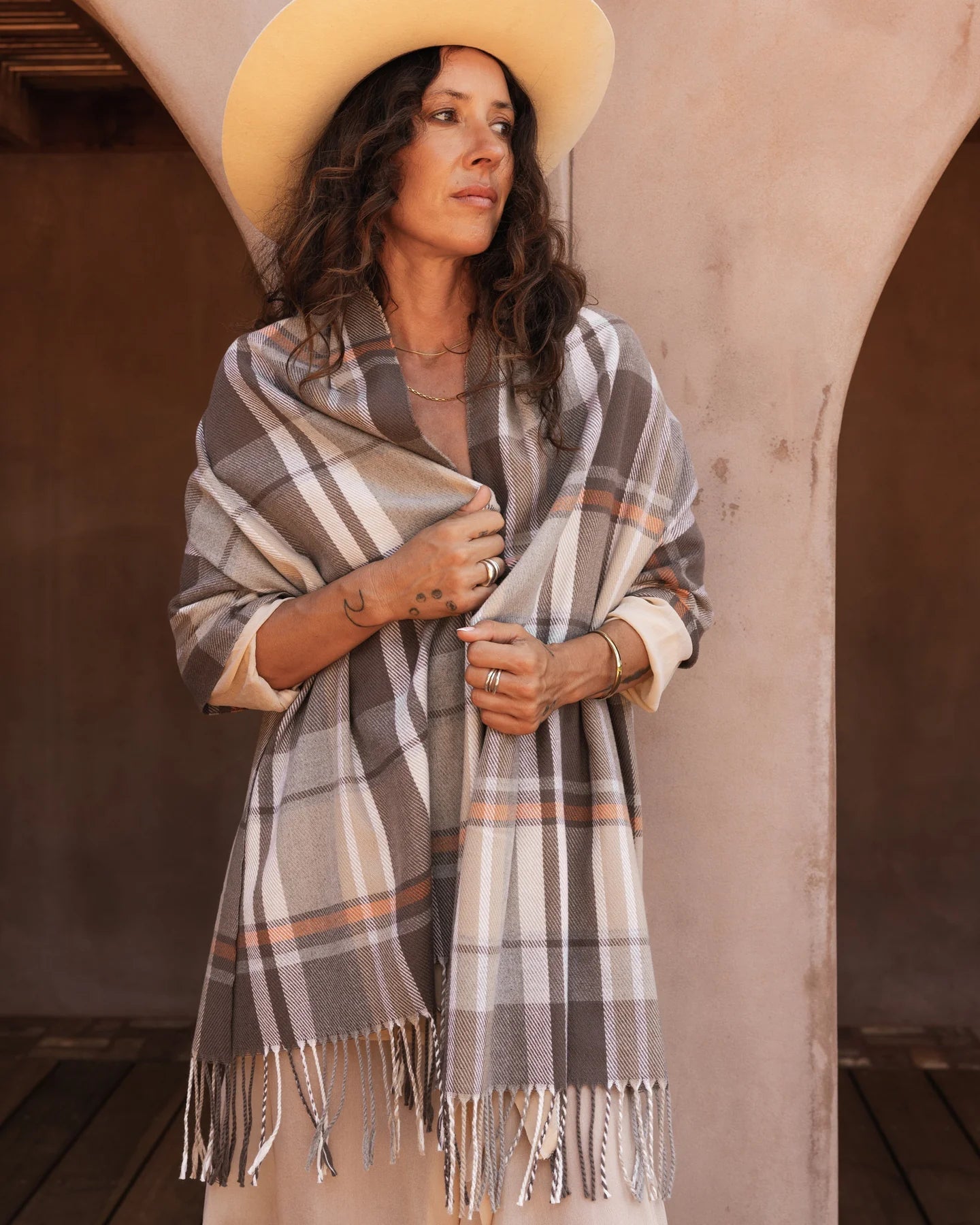 Balmoral Scarf (Taupe) - Something For Me​​