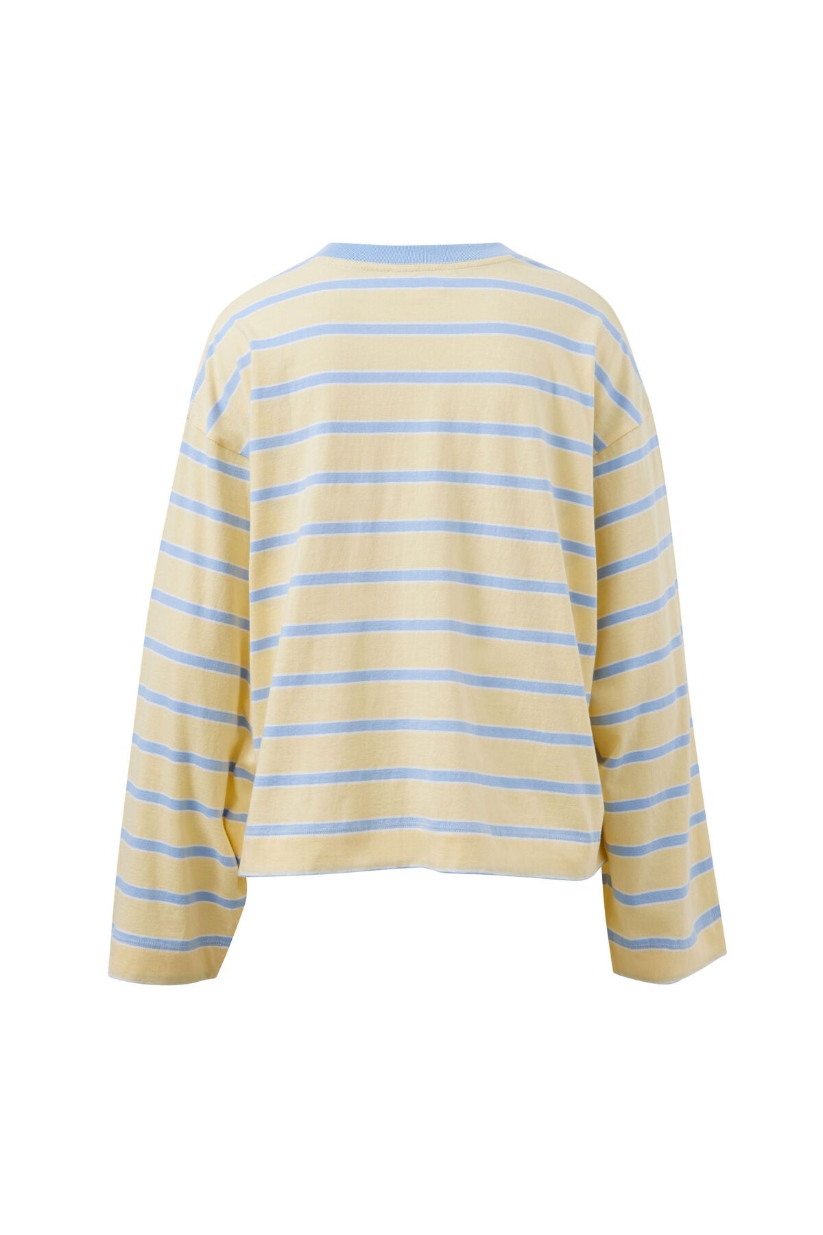 Beau Long Sleeve Slouchy Tee (Butter/China Blue Stripe) - Something For Me​​