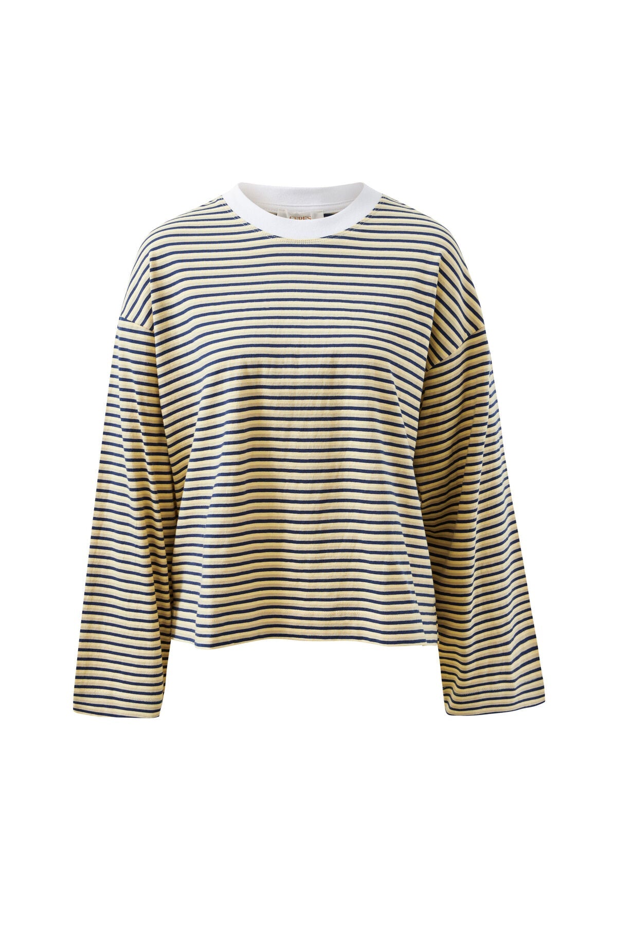 Beau Long Sleeve Slouchy Tee (Heritage Navy/Butter/Stone Stripe) - Something For Me​​