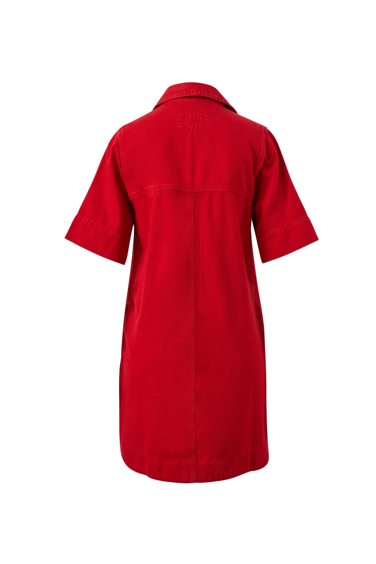 Bonnie Relaxed Shirt Dress (Crimson) - Something For Me​​