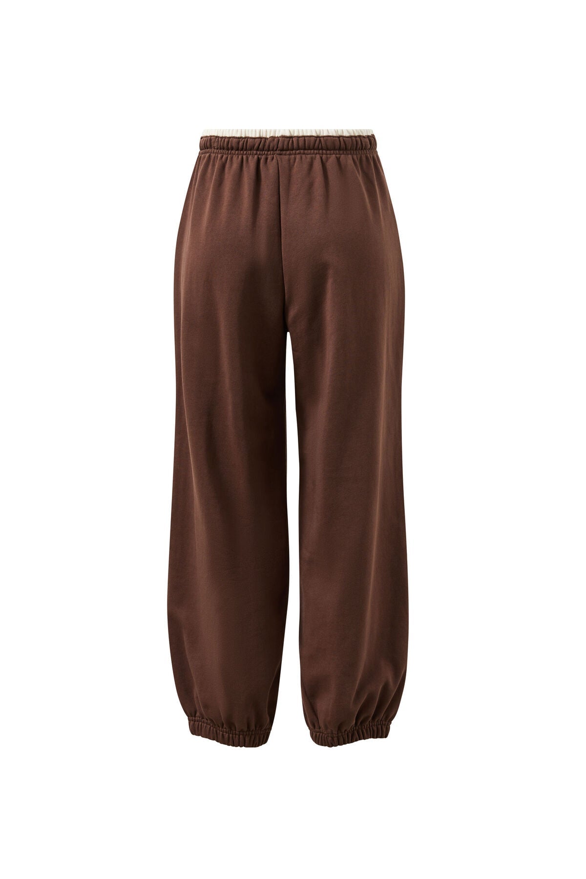 Bowie Barrel Leg Trackpant (Brunette Brown Contrast Buff Bind) - Something For Me​​