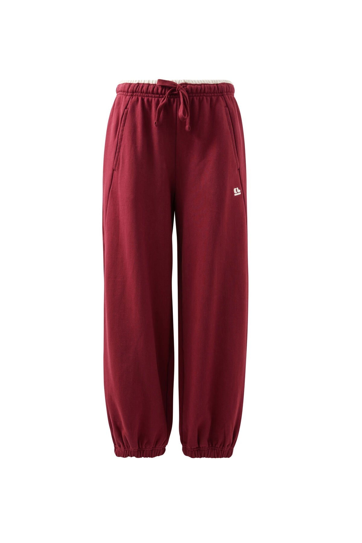 Bowie Barrel Leg Trackpant (Burgundy Contrast Bind) - Something For Me​​