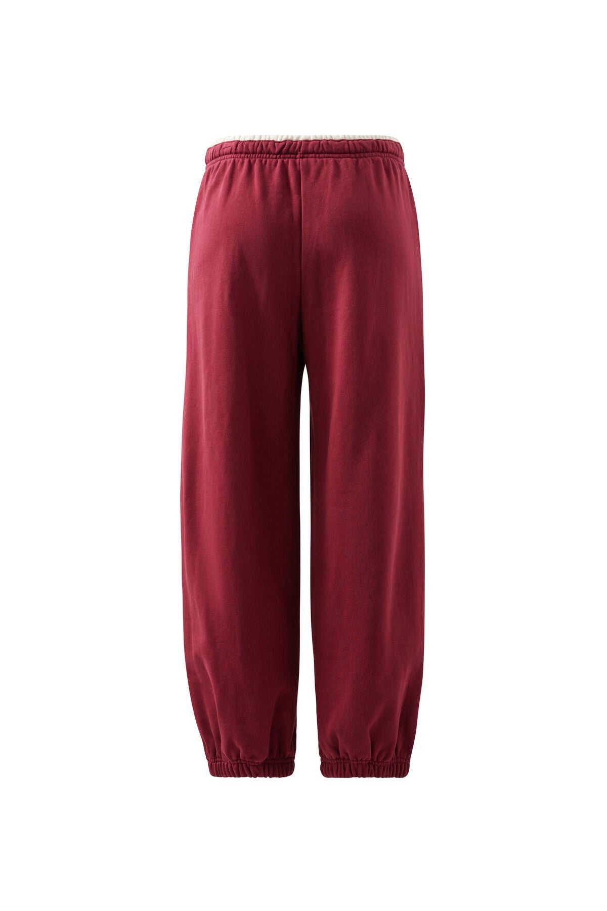 Bowie Barrel Leg Trackpant (Burgundy Contrast Bind) - Something For Me​​