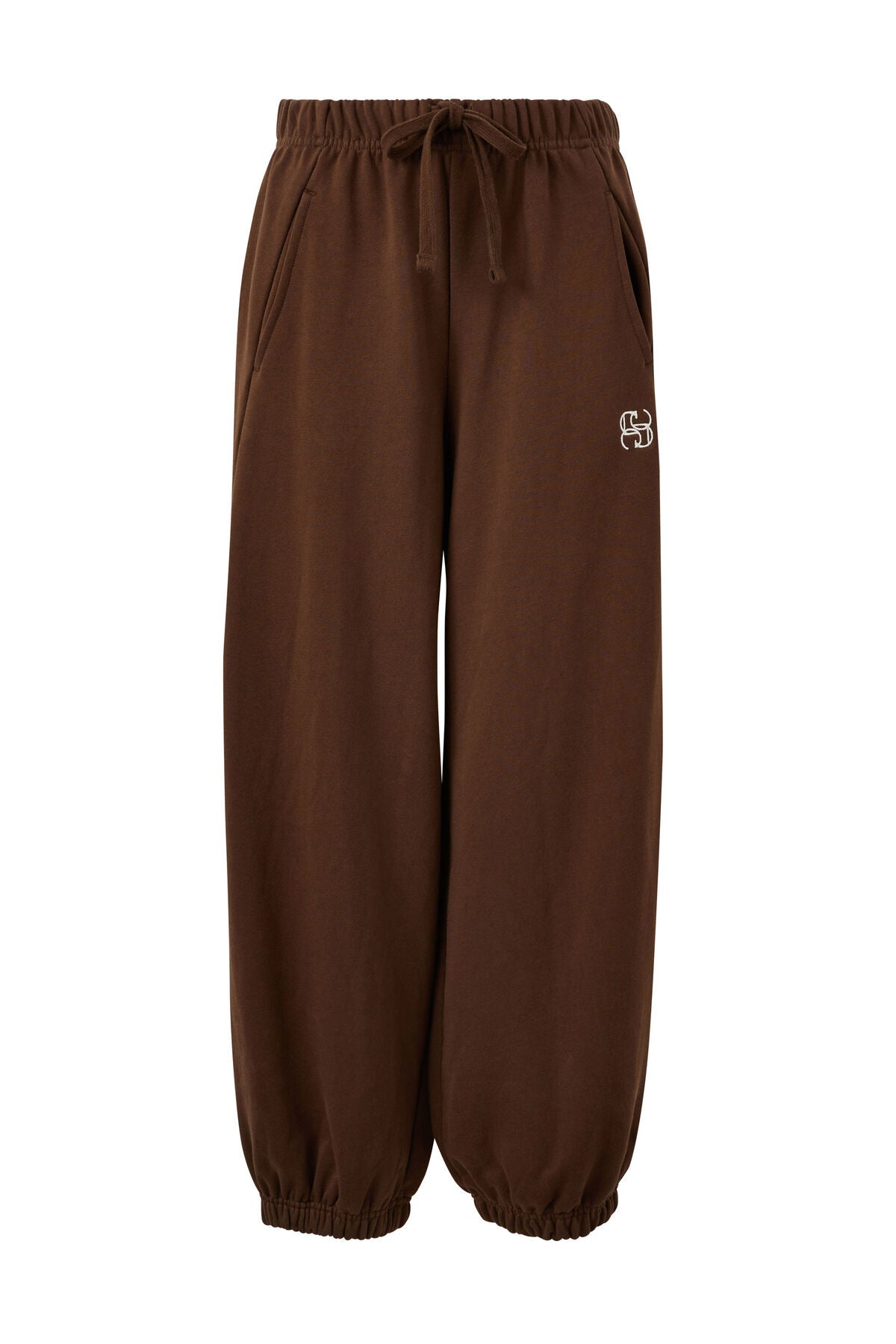 Bowie Barrel Leg Trackpant (Chocolate) - Something For Me​​