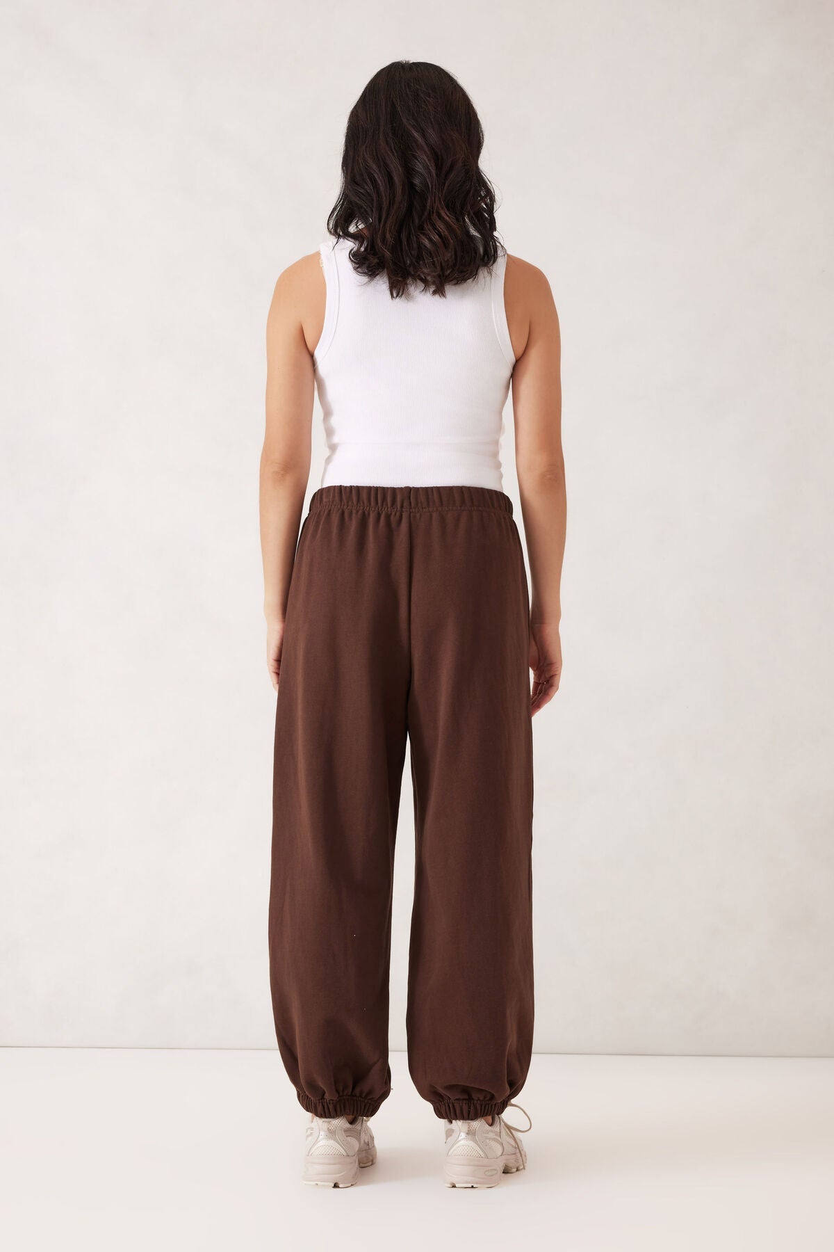 Bowie Barrel Leg Trackpant (Chocolate) - Something For Me​​