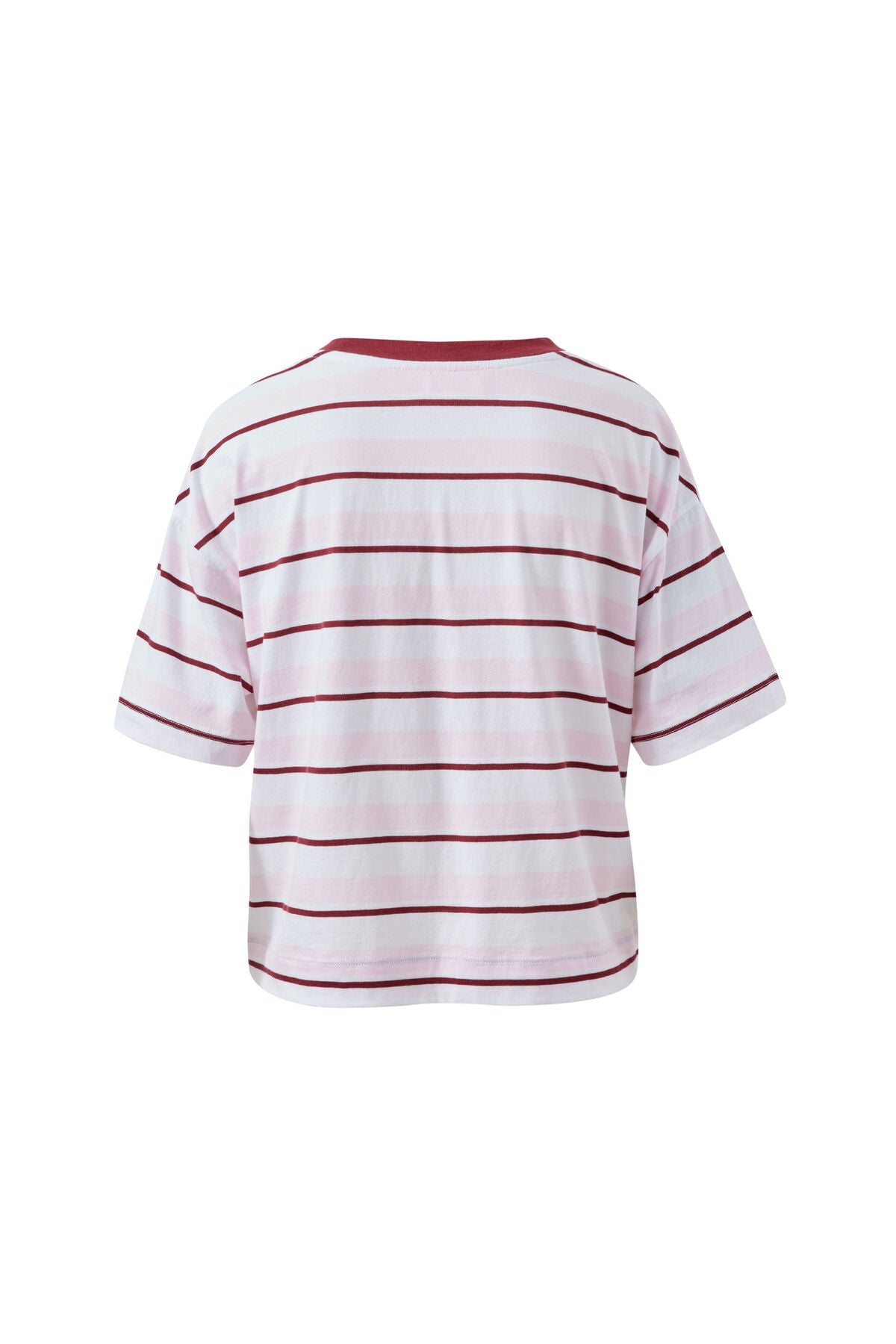Brea Boxy Tee (Sunfaded Pink/Mulburry Stripe) - Something For Me​​
