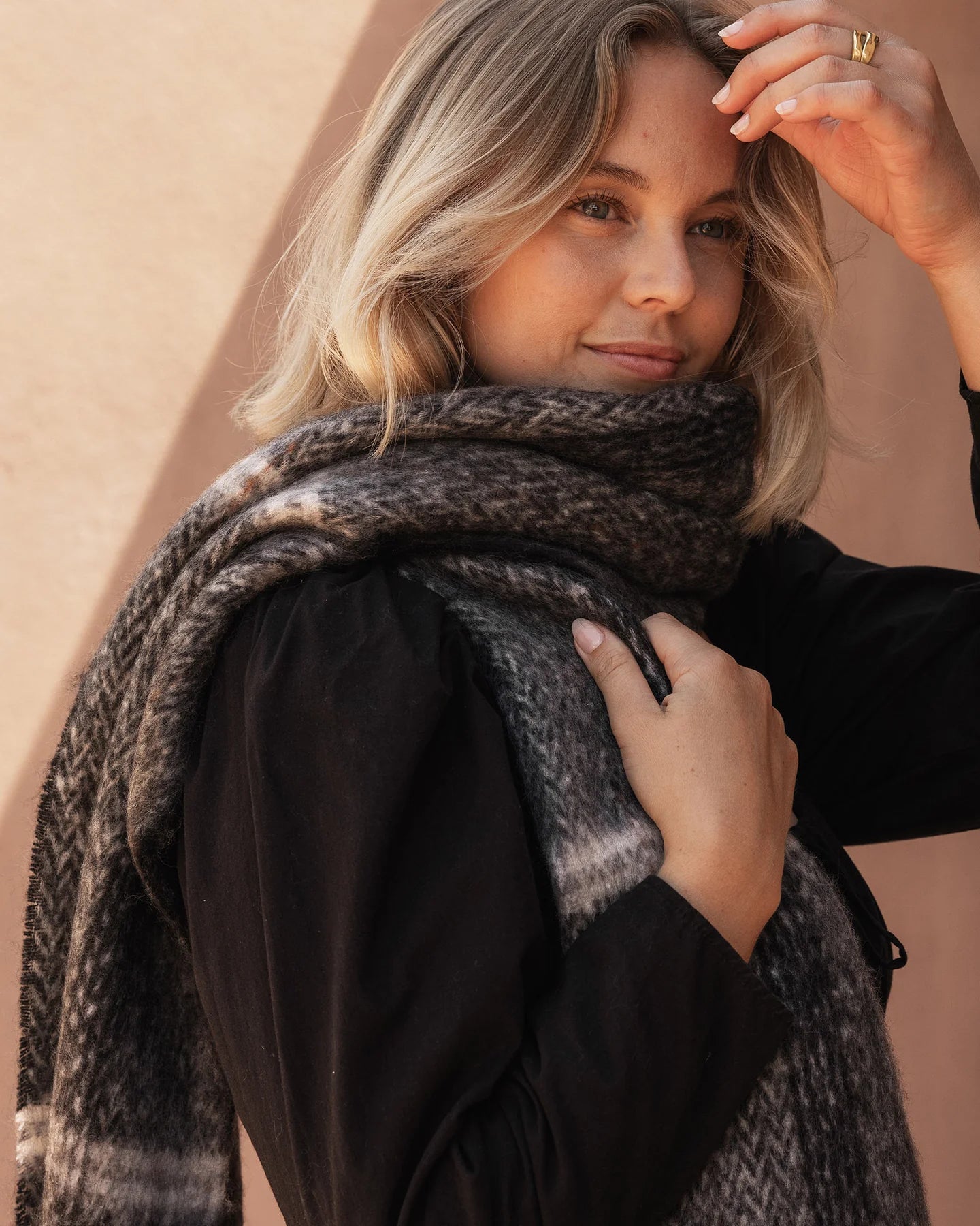 Bristol Scarf (Charcoal) - Something For Me​​