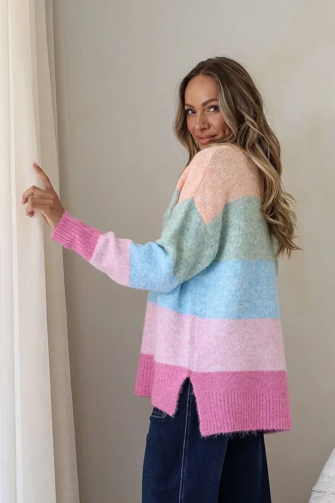 Cali Multi Stripe Jumper - Something For Me​​