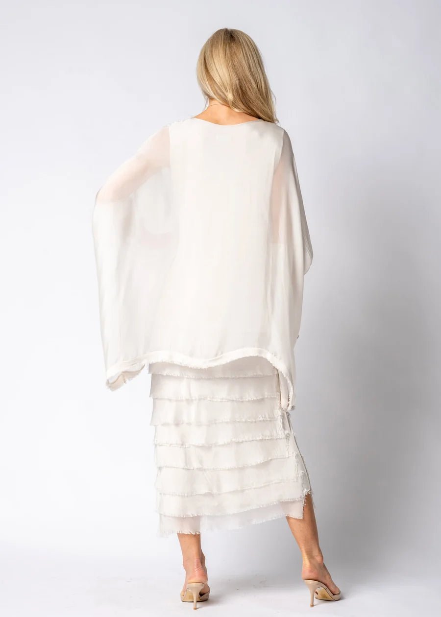 Candie Silk Dress (Latte) - Something For Me​​
