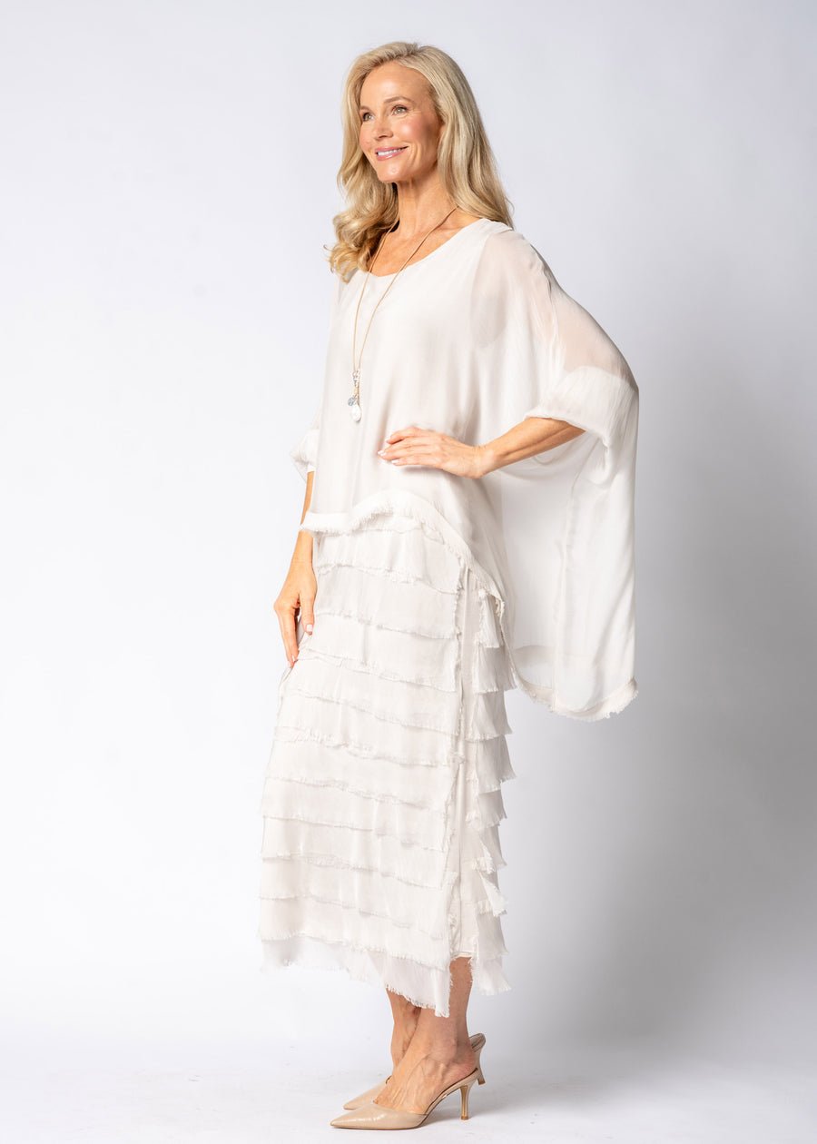 Candie Silk Dress (Latte) - Something For Me​​