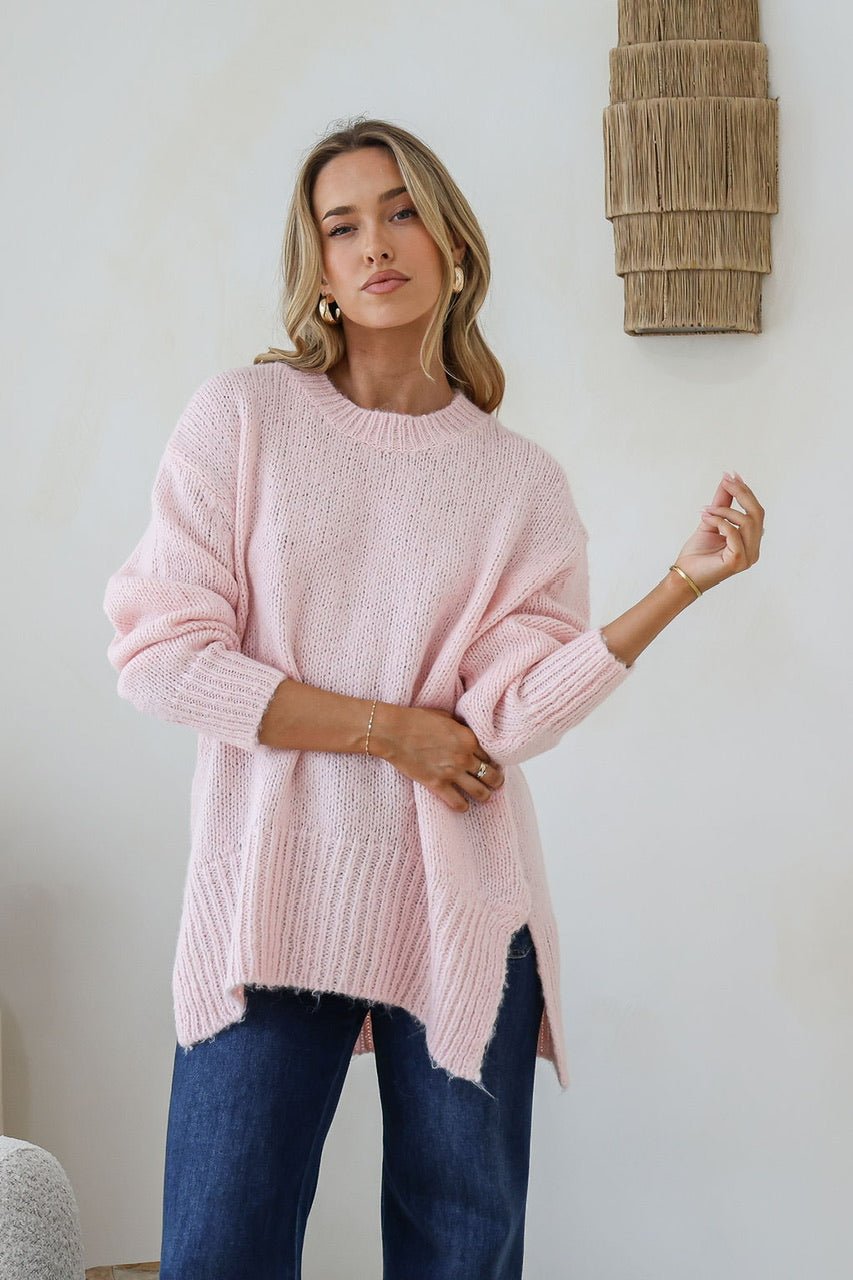Canyon Slouch Knit (Blush) - Something For Me​​