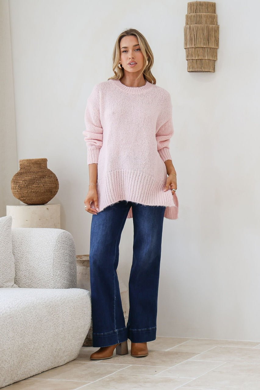 Canyon Slouch Knit (Blush) - Something For Me​​