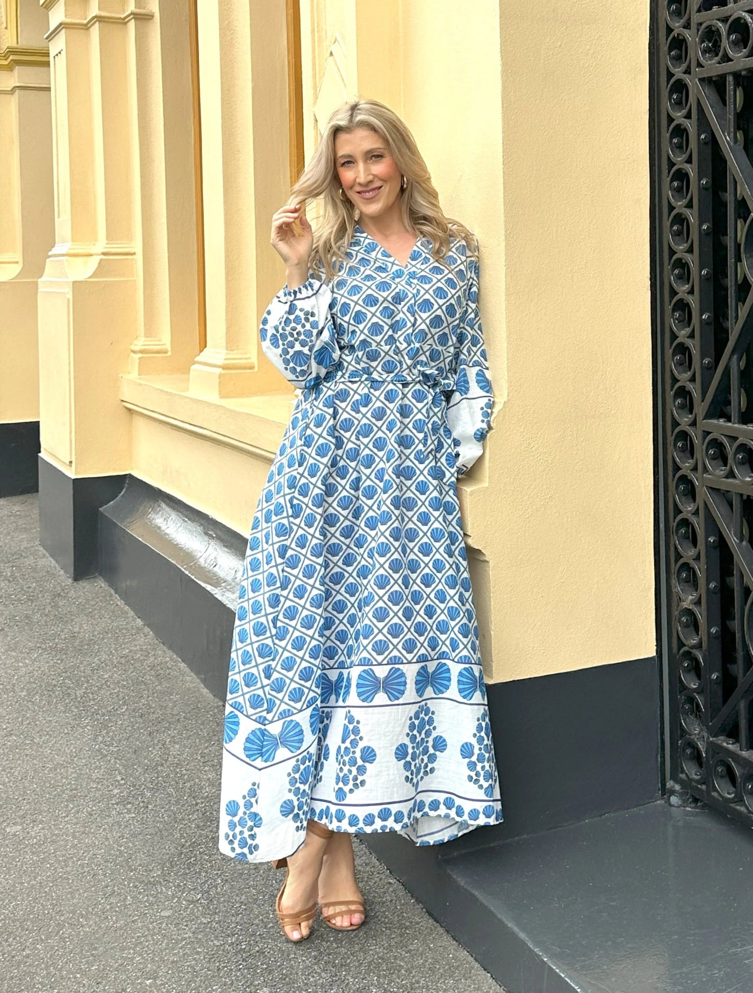 Capri Dress (Blue Print) - Something For Me​​