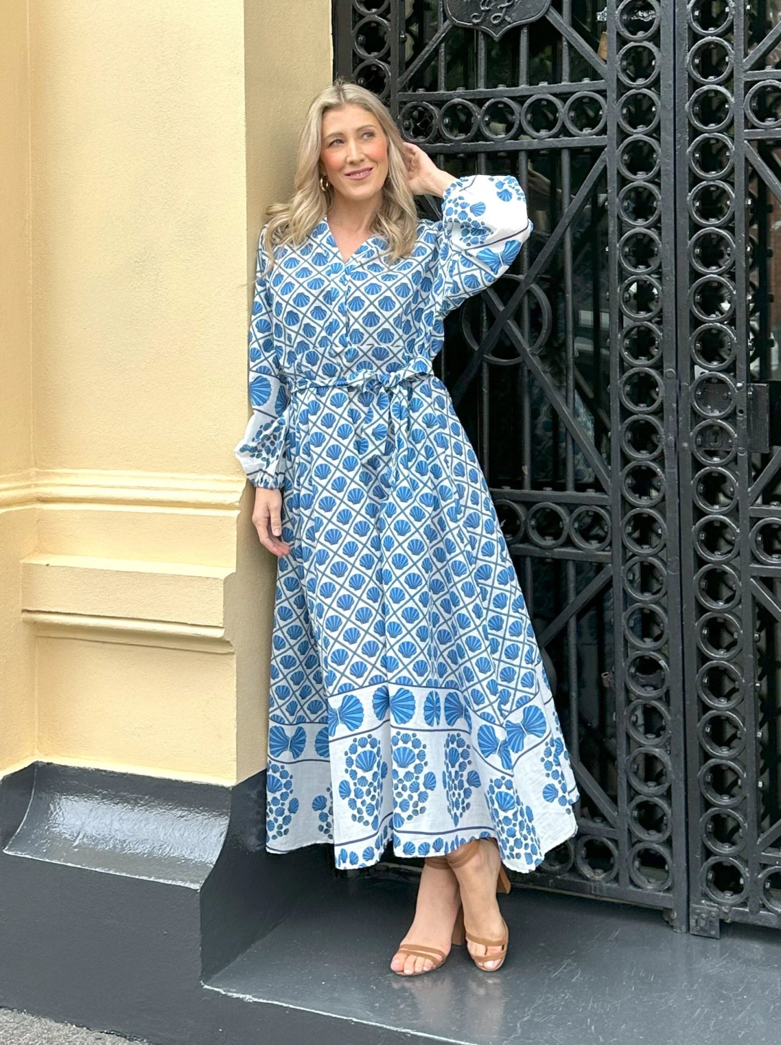 Capri Dress (Blue Print) - Something For Me Capri Dress (Blue Print) - Something For Me