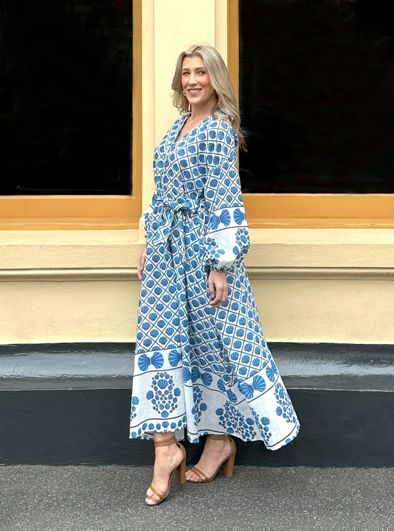 Capri Dress (Blue Print) - Something For Me​​