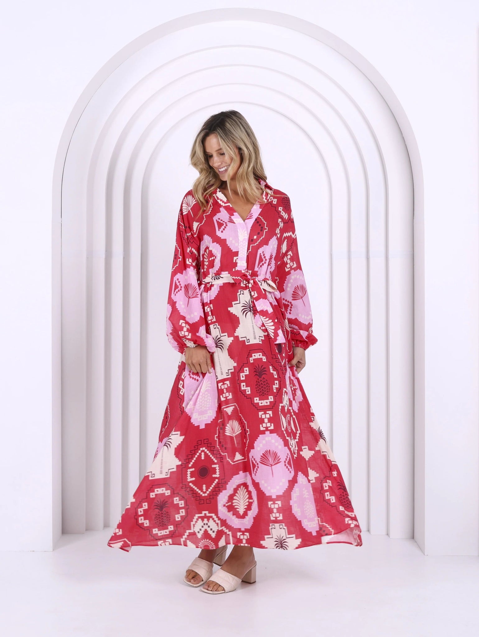 Capri Dress (Red Print) - Something For Me​​