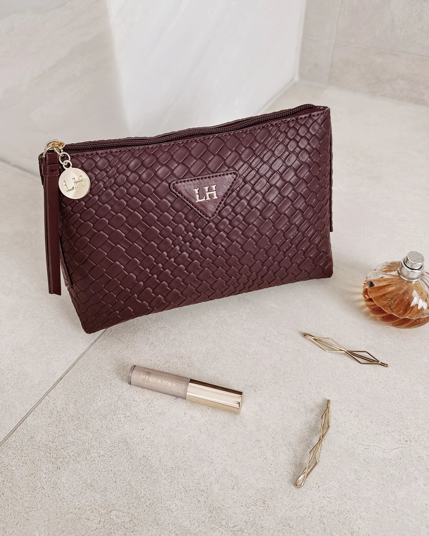 Carlo Makeup Bag (Burgundy) - Something For Me​​