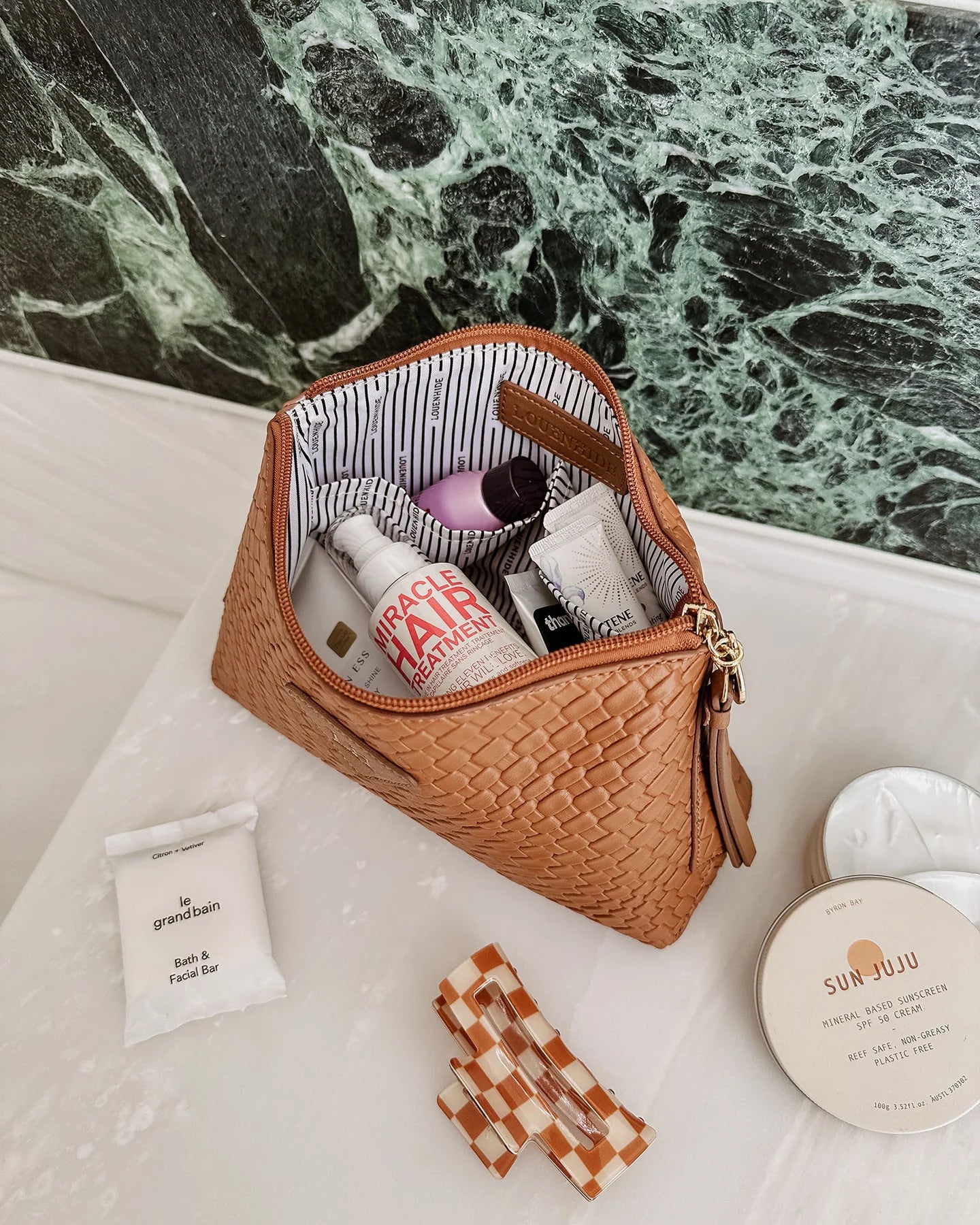 Carlo Makeup Bag (Caramel) - Something For Me​​