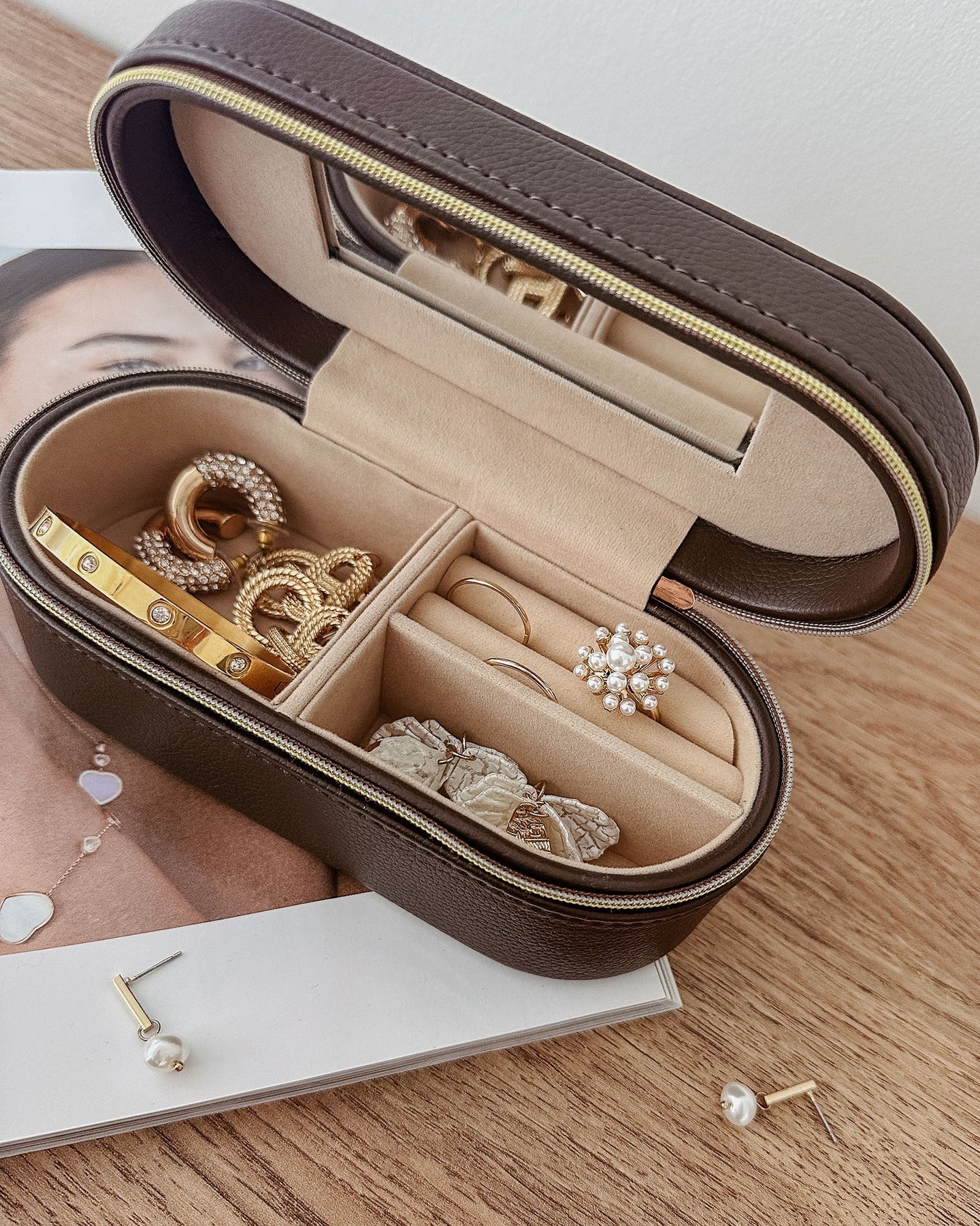 Charlee Jewellery Box (Chocolate) - Something For Me​​