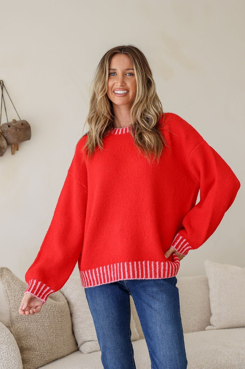 Charlie Jumper (Red/Pink) - Something For Me​​