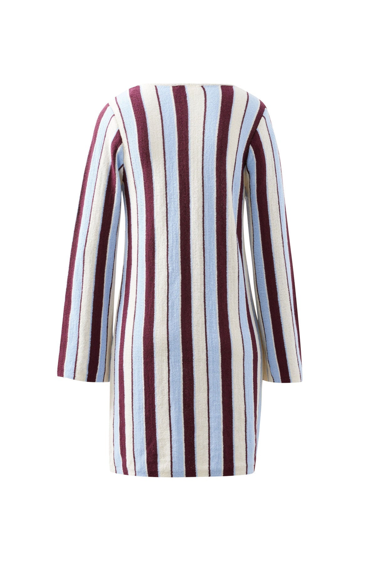 Chloe Stripe Knit Mini Dress (Blue White Stripe) - Something For Me​​