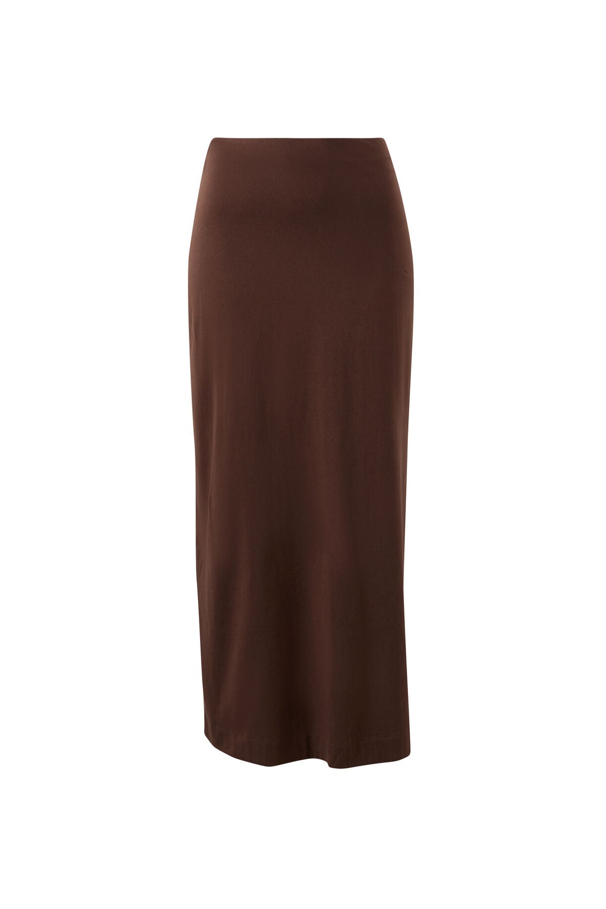 Clara Column Skirt (Chocolate) - Something For Me​​