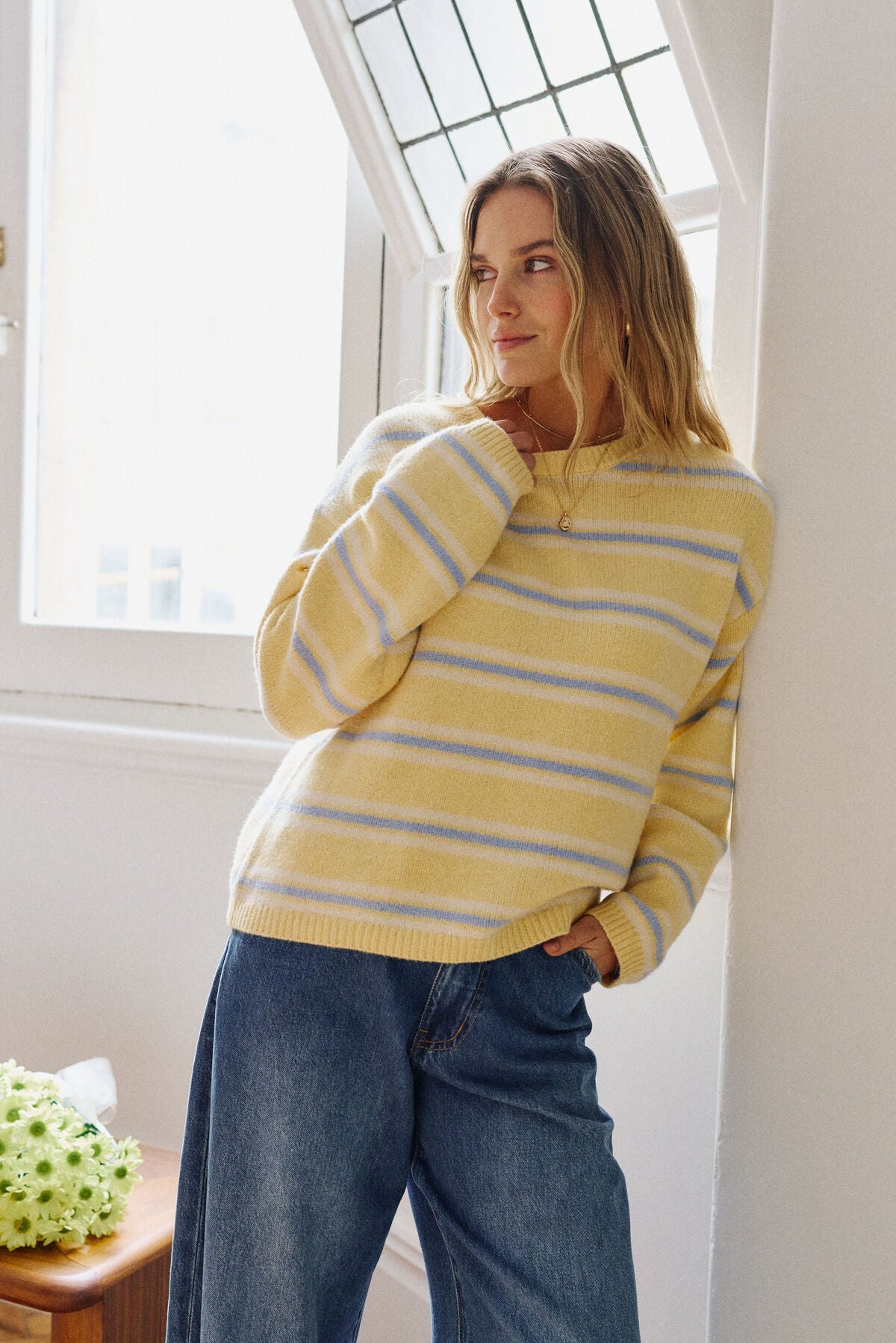 Clem Knit Pullover (Butter Stripe) - Something For Me​​