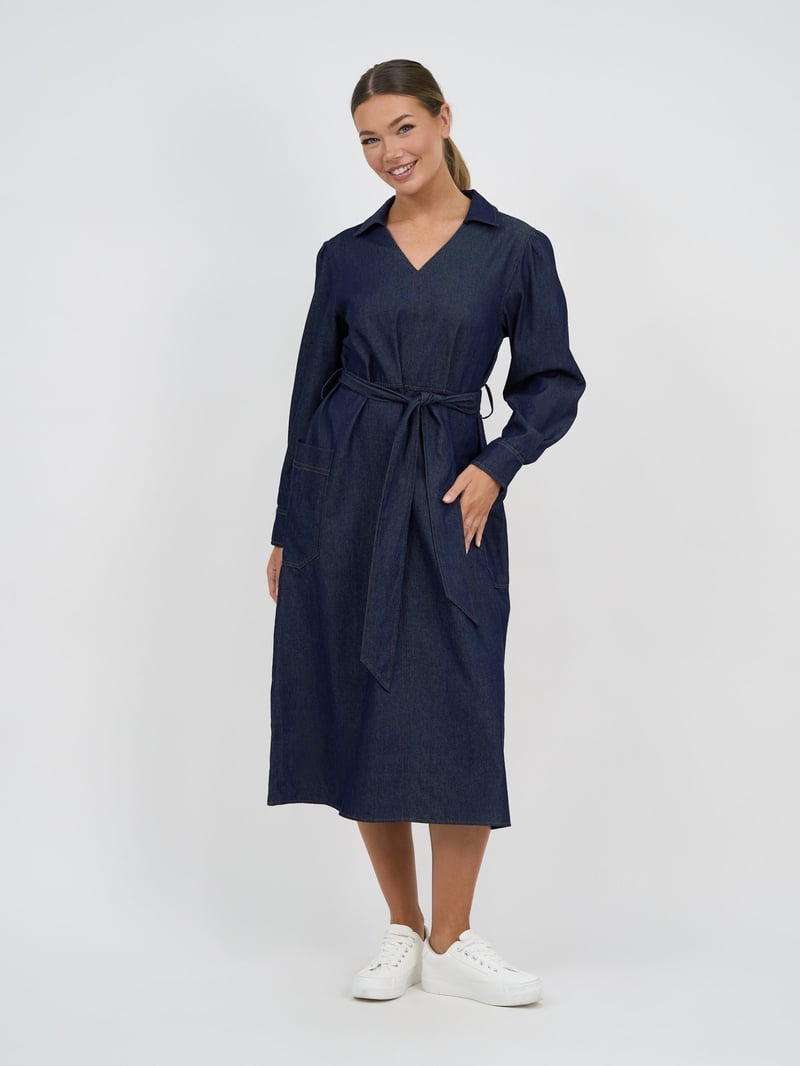 Collared Denim Dress - Something For Me​​