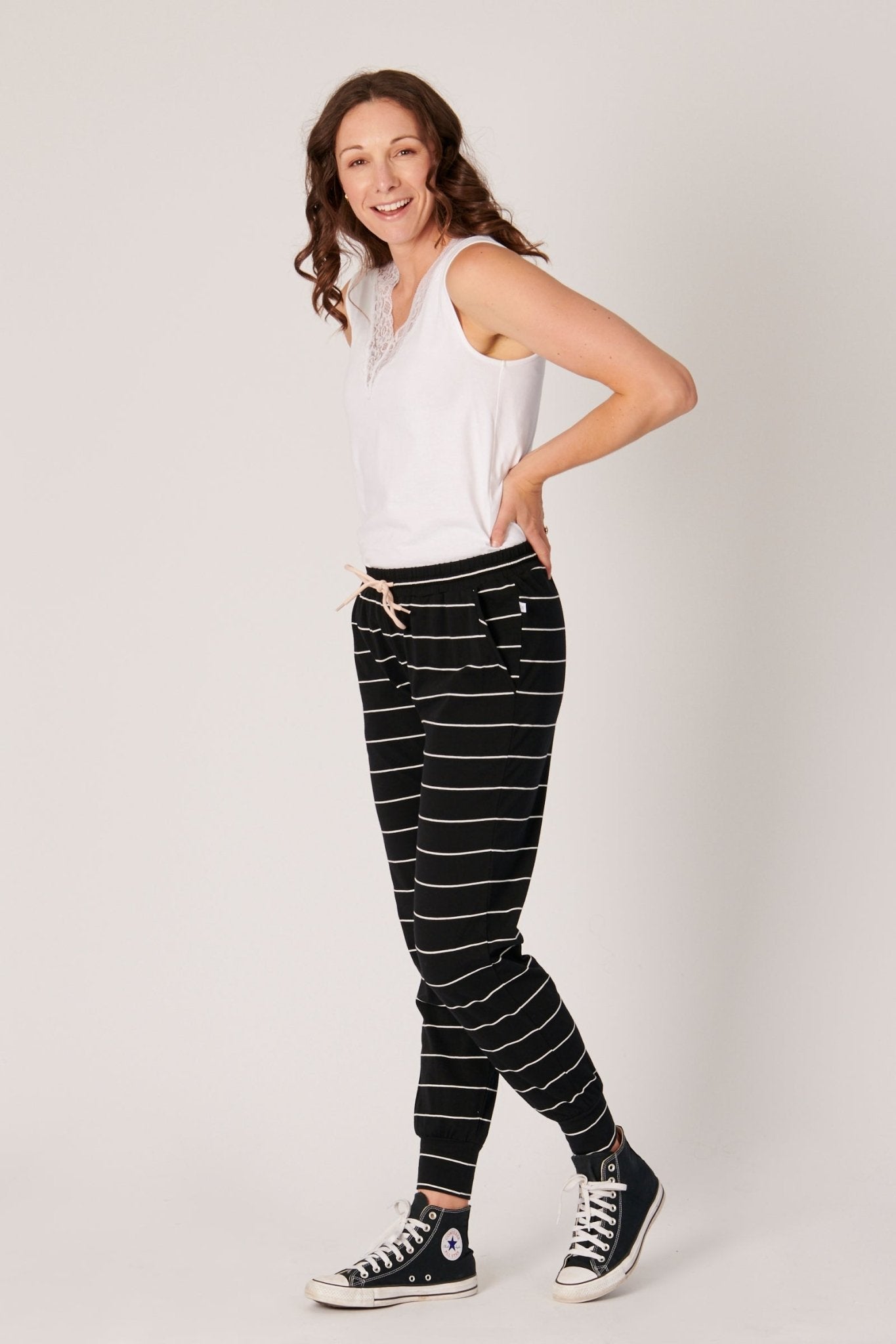 CTL Everyday Pant (Black/White Stripe) - Something For Me​​