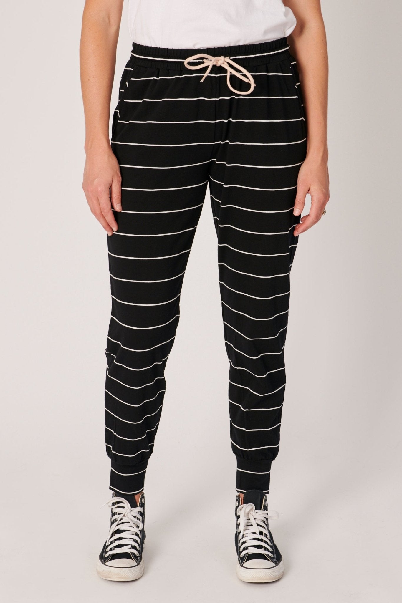 CTL Everyday Pant (Black/White Stripe) - Something For Me​​