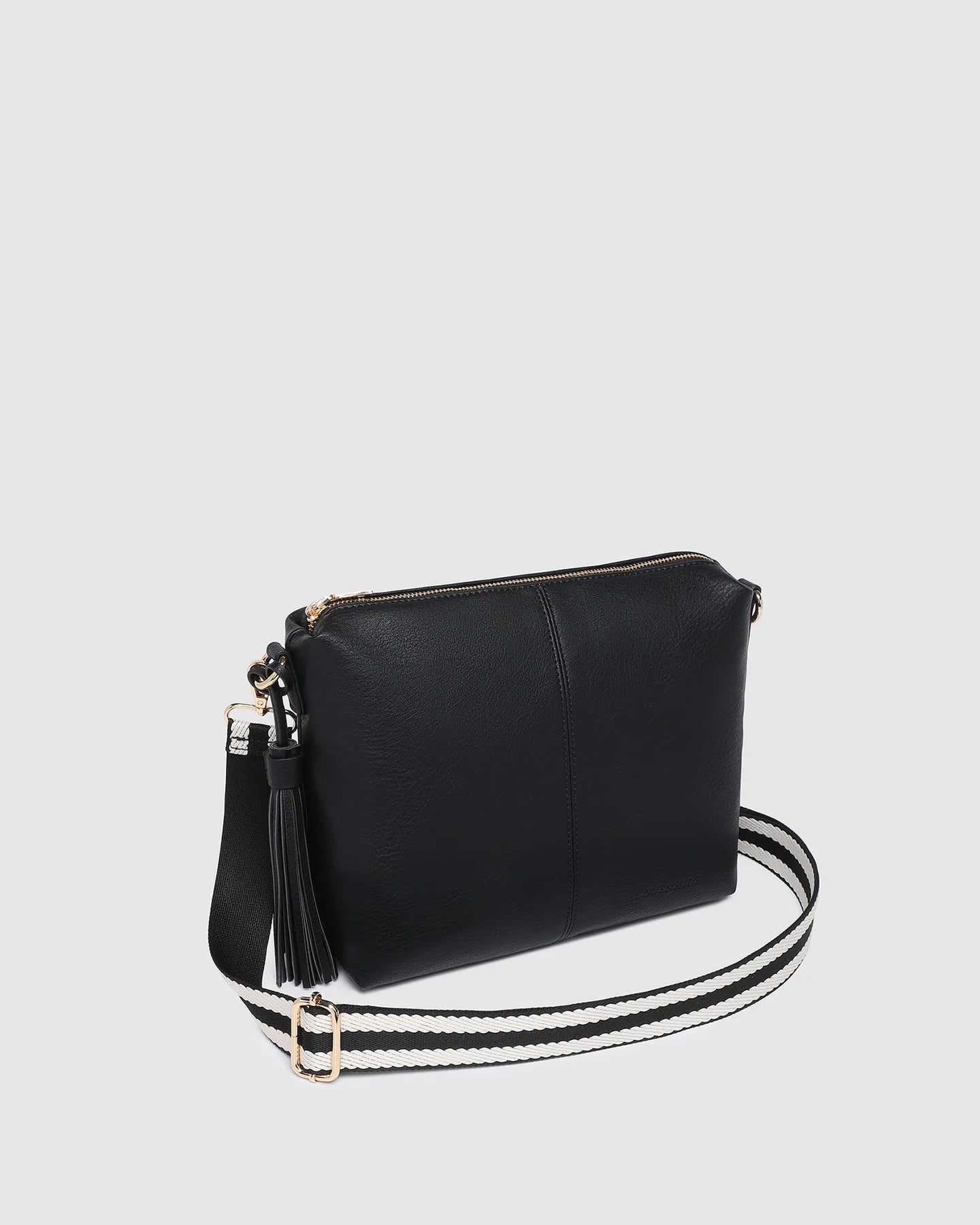 Daisy Stripe Crossbody Bag (Black) - Something For Me​​