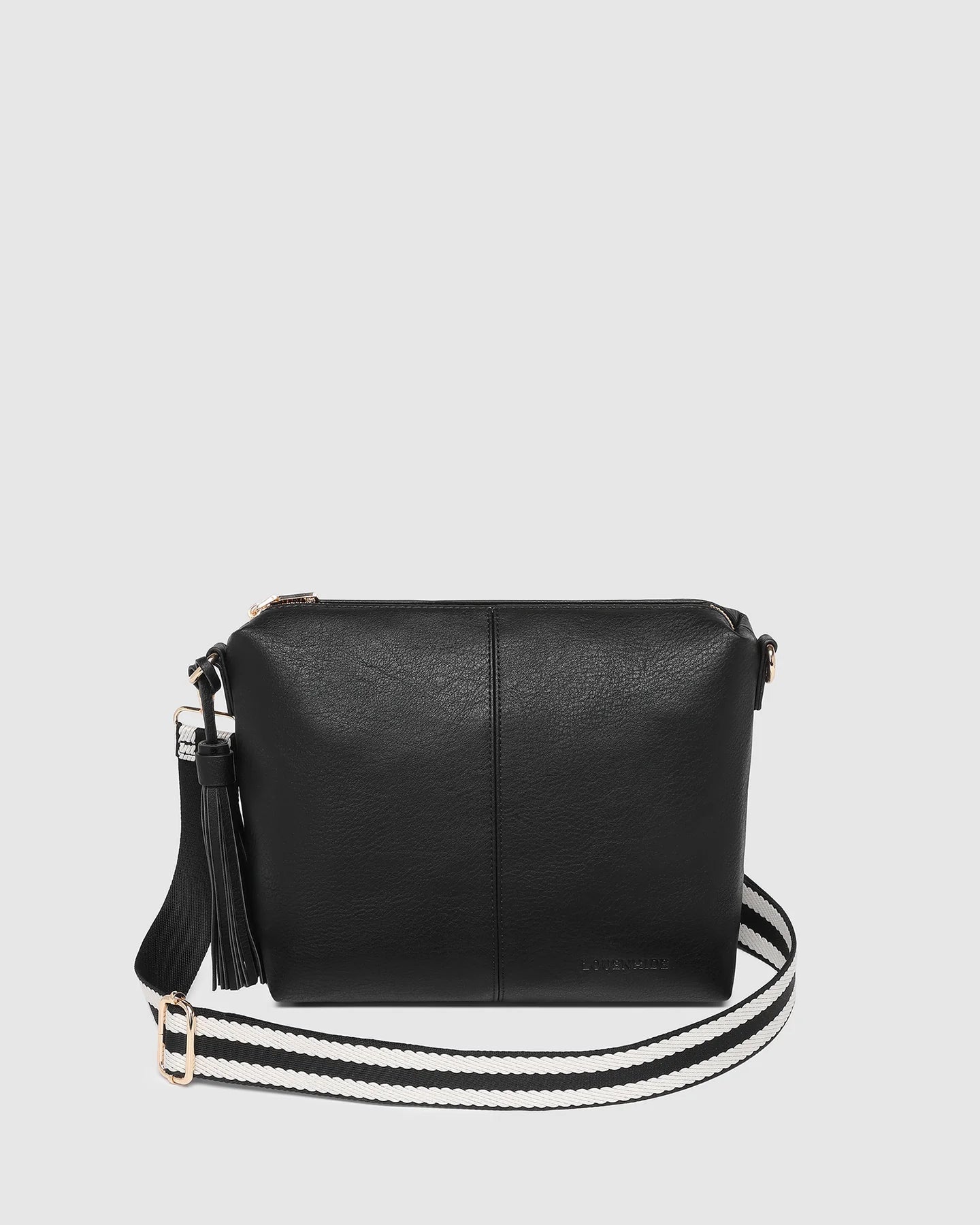 Daisy Stripe Crossbody Bag (Black) - Something For Me​​