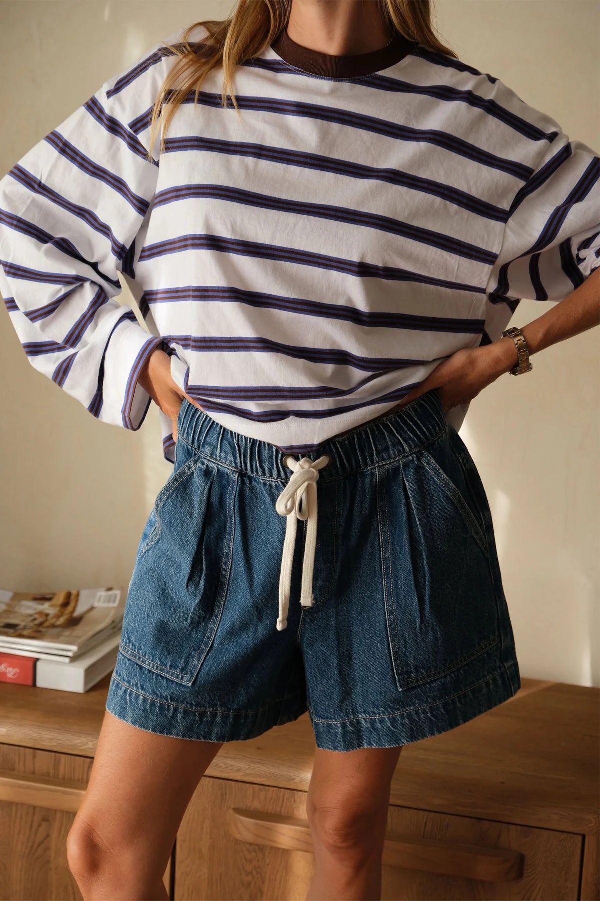 Darcy Relaxed Everyday Short (Fresh Indigo) - Something For Me​​