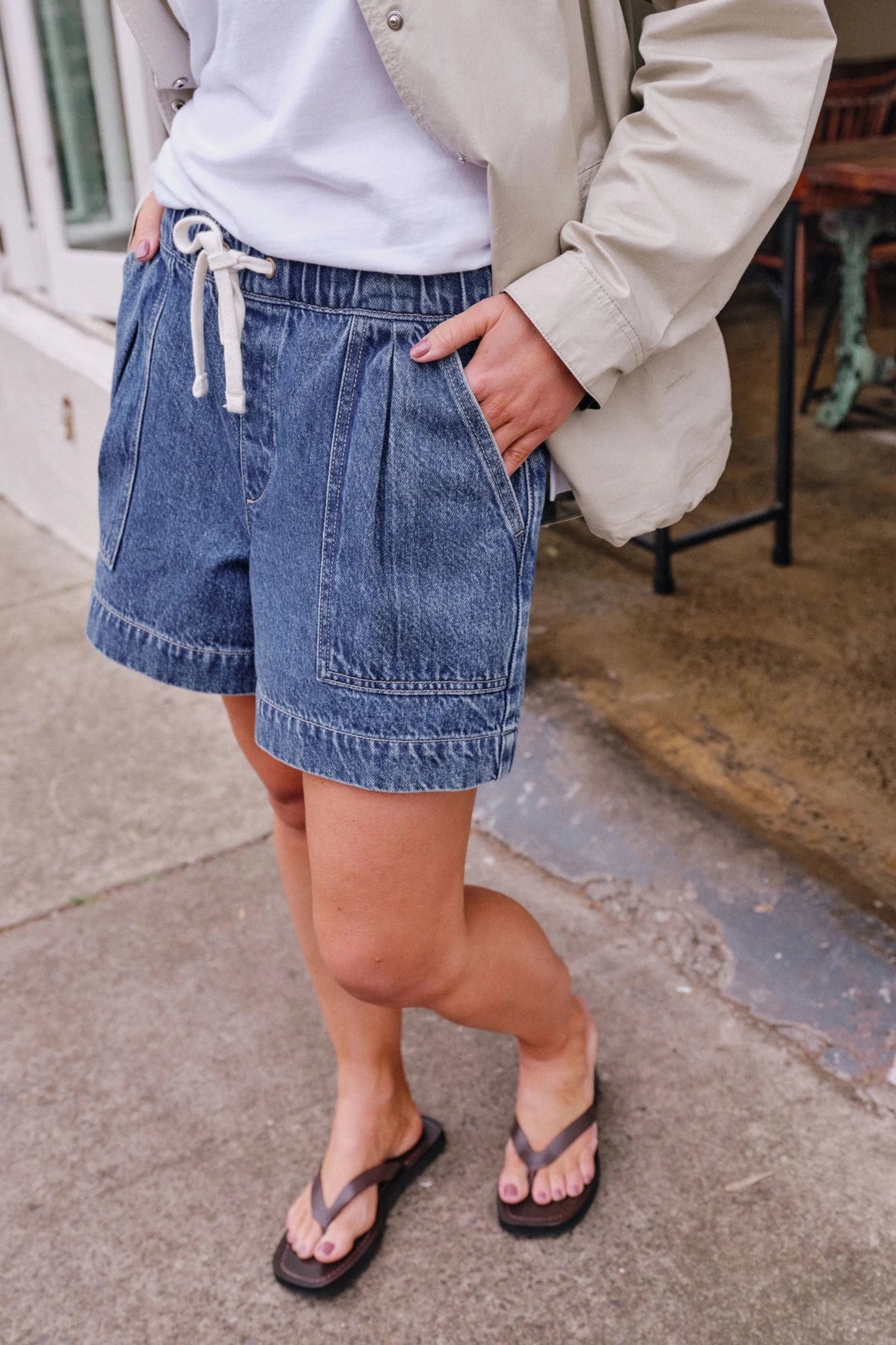 Darcy Relaxed Everyday Short (Fresh Indigo) - Something For Me​​