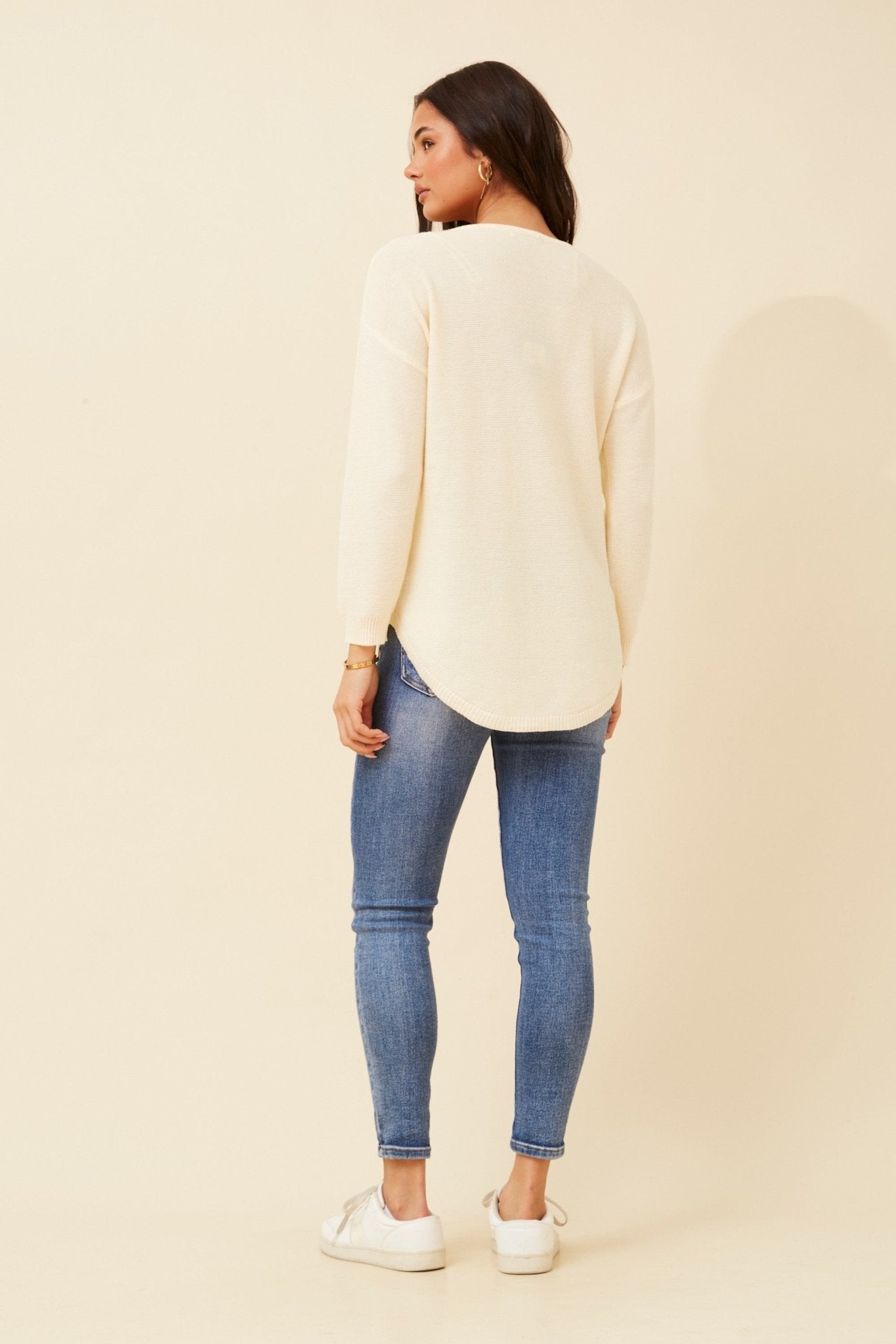 Daryle Solid Knit Jumper (Lemon) - Something For Me​​